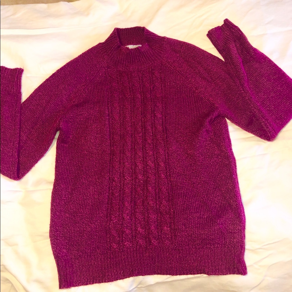 Carolyn Taylor Dark Pink Sweater - Picture 3 of 7